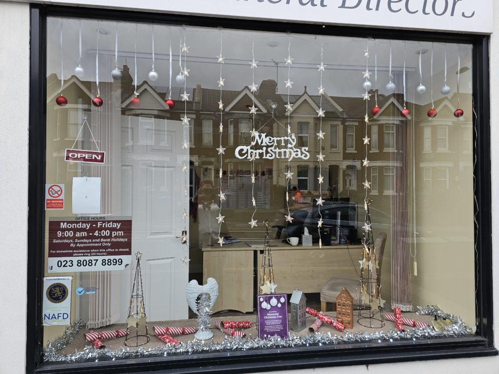 Christmas window display