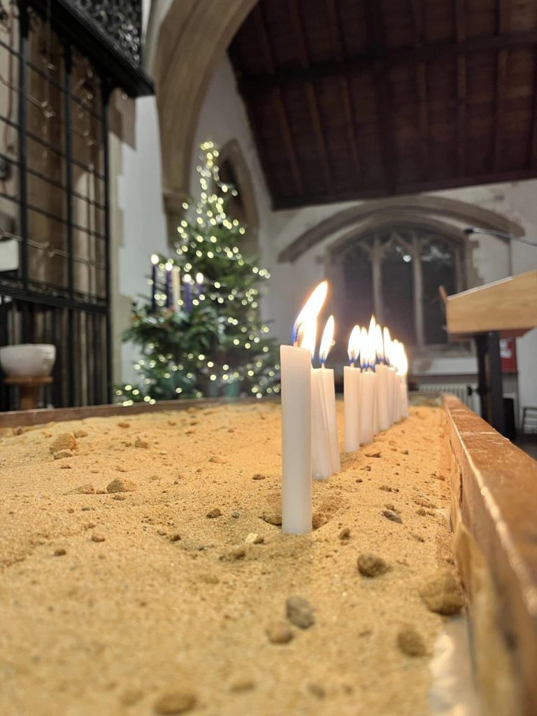 Candles lit for memorial service